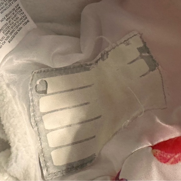 Rothschild Baby Girls Ruffle Jacket White Pink Floral Winter Coat Size 12 Mos - Picture 9 of 10